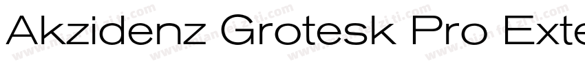 Akzidenz Grotesk Pro Extended字体转换